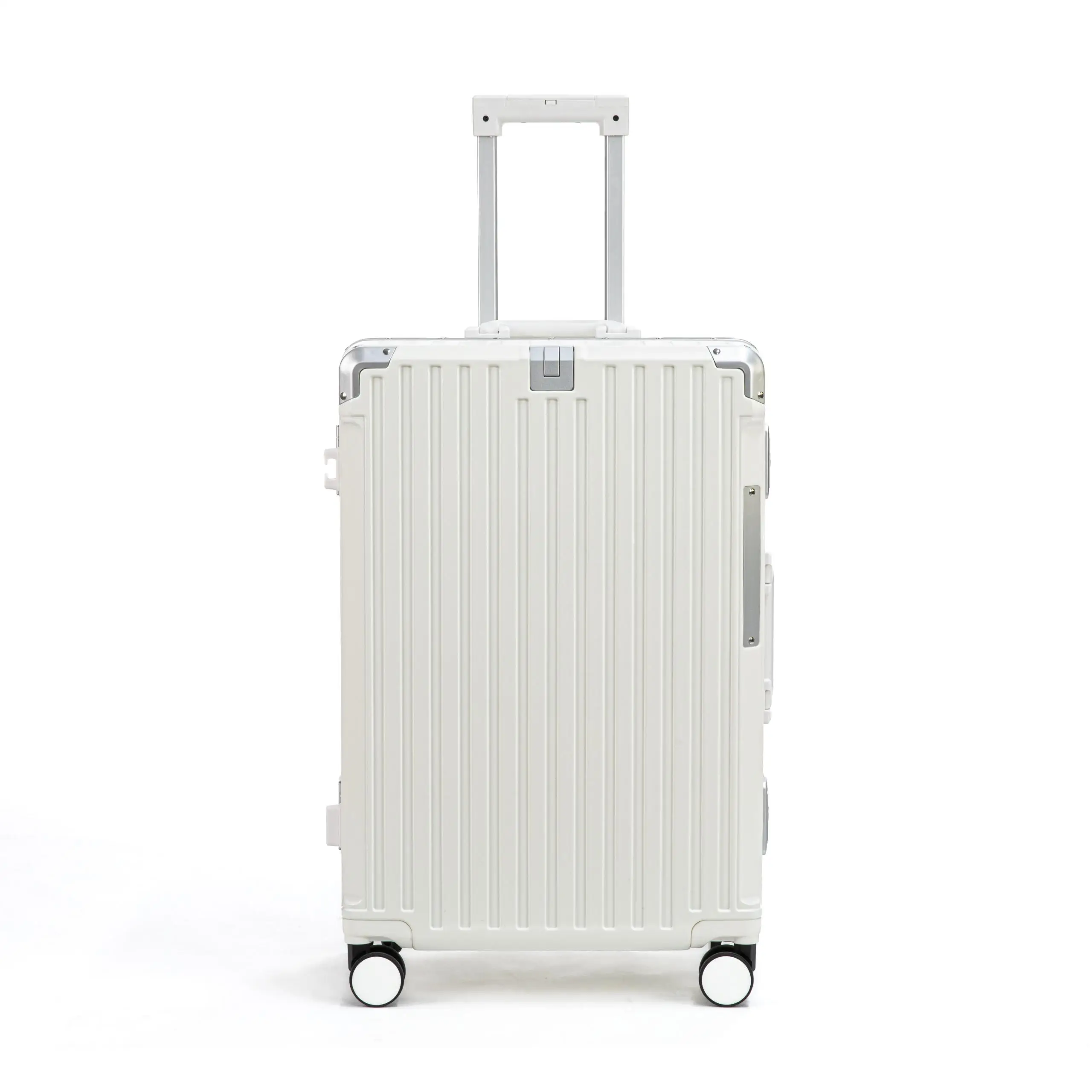 2-Piece Aluminum Frame Luggage Set | 20 & 24-Inch PC Hard Shell Suitcases with Brake Wheels