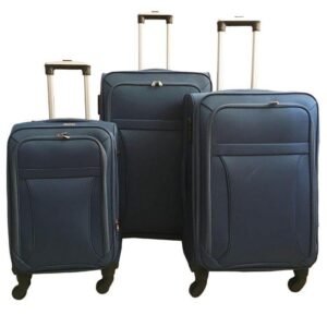 3-Piece EVA Fabric Luggage Set | 20 / 24 / 28-Inch Spinner Suitcases