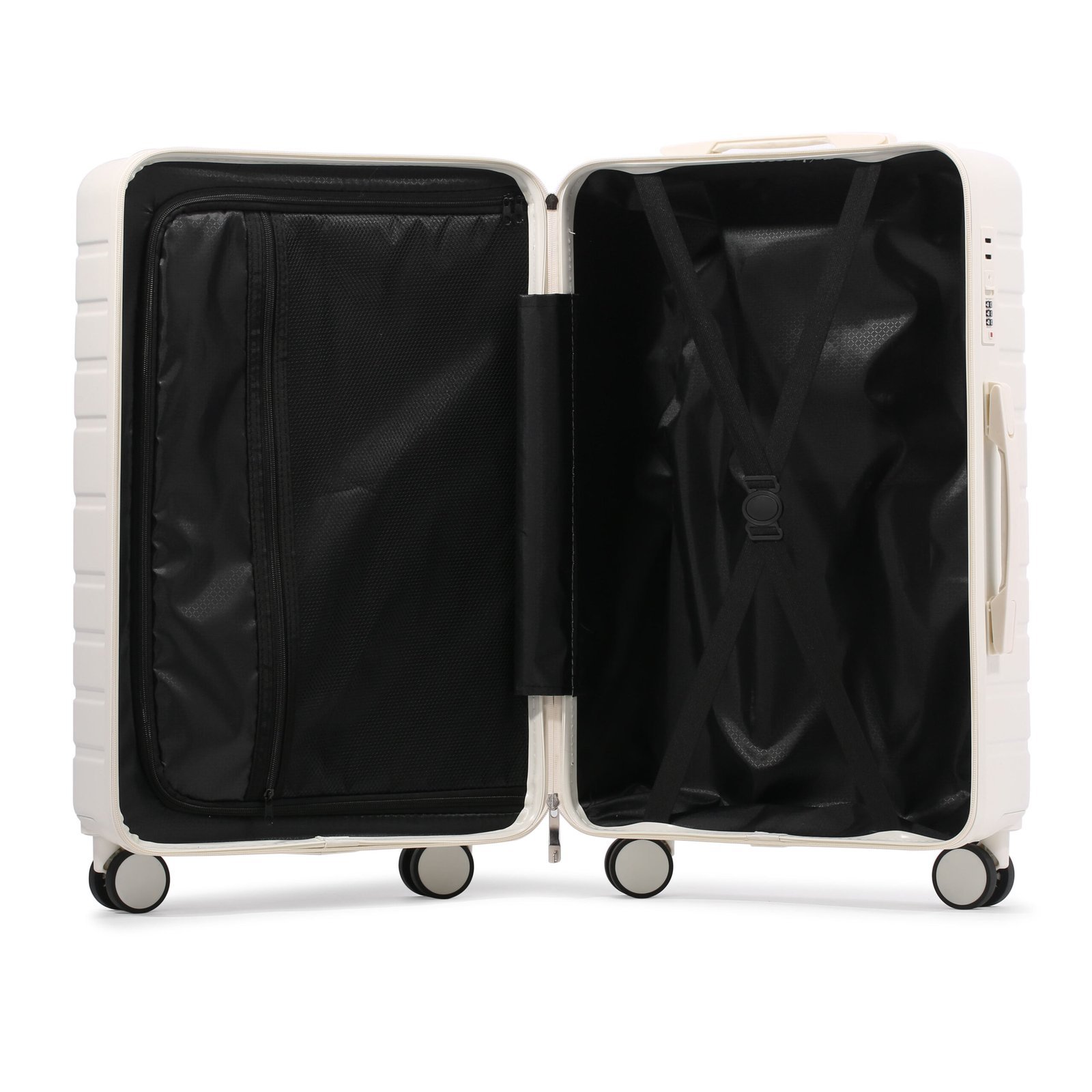 3-Piece ABS+PC Hard Shell Luggage Set | 20 / 24 / 28-Inch with Cup Holder - Image 3