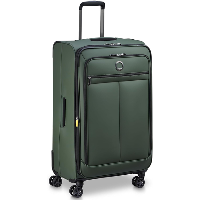 28-Inch Expandable Fabric Suitcase | Softside Checked Luggage - Image 3