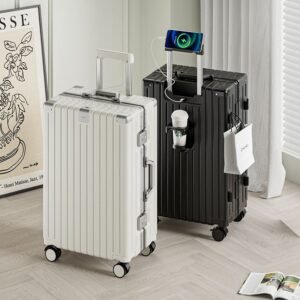 ABS Carry-On Luggage Set | Aluminum Frame Hard Shell Suitcases