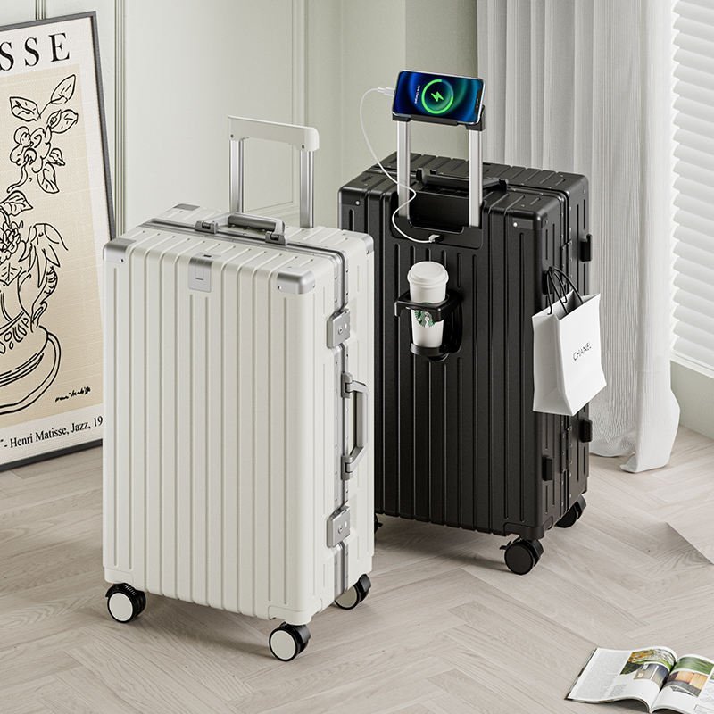 ABS Carry-On Luggage Set | Aluminum Frame Hard Shell Suitcases