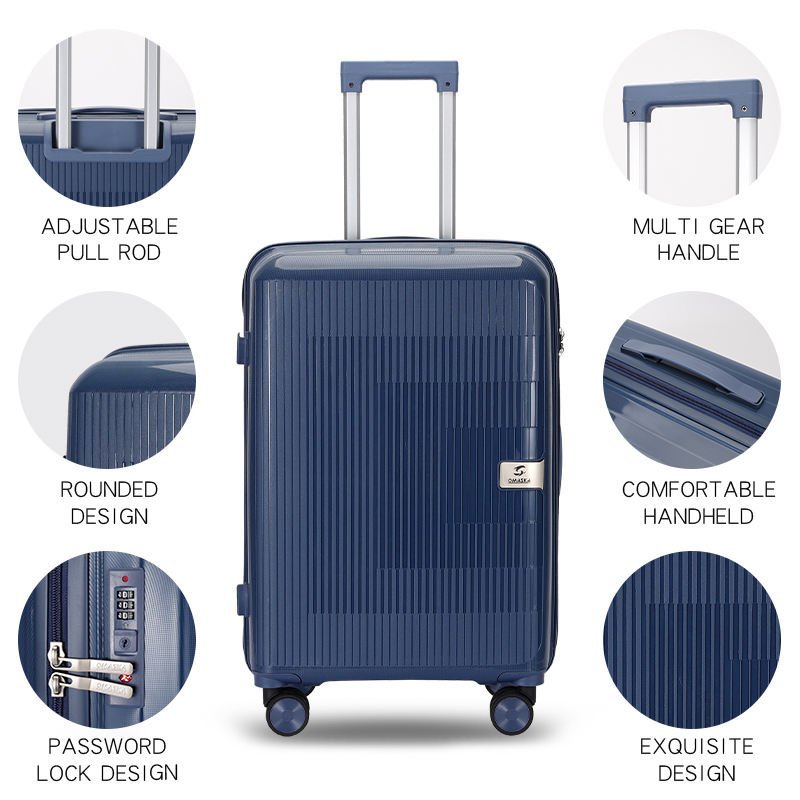 3-Piece PP Trolley Luggage Set | 20 / 24 / 28-Inch Spinner Suitcases - Image 2