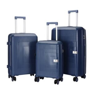 3-Piece PP Trolley Luggage Set | 20 / 24 / 28-Inch Spinner Suitcases
