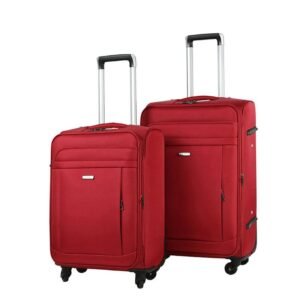 32-Inch Nylon Fabric Suitcase | Large Capacity Softside Travel Luggage