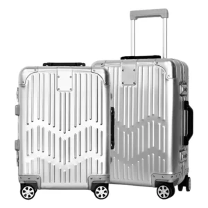 21-Inch Aluminum Carry-On Suitcase | TSA Lock & Large Capacity
