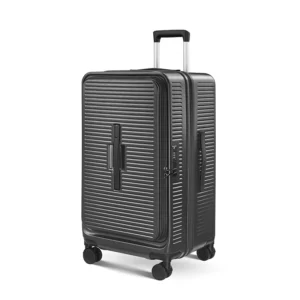 20-Inch Expandable Front-Opening Carry-On Suitcase | Hard Shell with Password Lock