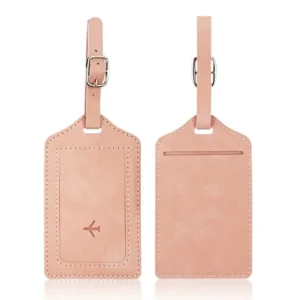 Leather Luggage Tag | Portable Travel Bag ID Label