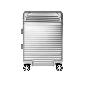 21-Inch Aluminum Carry-On Suitcase | TSA Lock & Silent Spinner Wheels