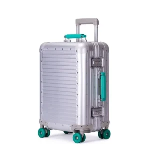 20-Inch Aluminum Carry-On Suitcase | TSA Lock & Smooth Spinner Wheels