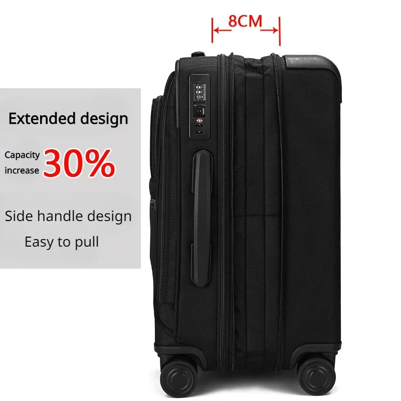 24-Inch Waterproof Nylon Rolling Laptop Luggage | Business Trolley Case - Image 4